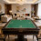 Dark Green Mahjong Mat Foldable Non-Slip Noise-Reducing Pad 8