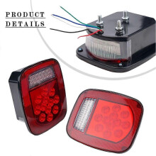 Rear Brake Lights Signal Lamp 39LED LED Tail Lights License Plate Lamp for Jeep Wrangler YJ TJ