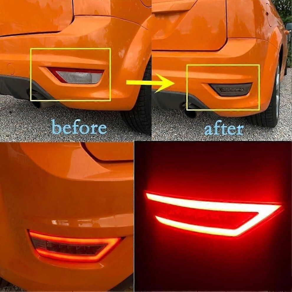 Rear Bumper Reflector For Ford Focus 2 Mk2 Hatchback Ecosport Escape Kuga Rear Fog Turn Signal Brake Light 9319739919813