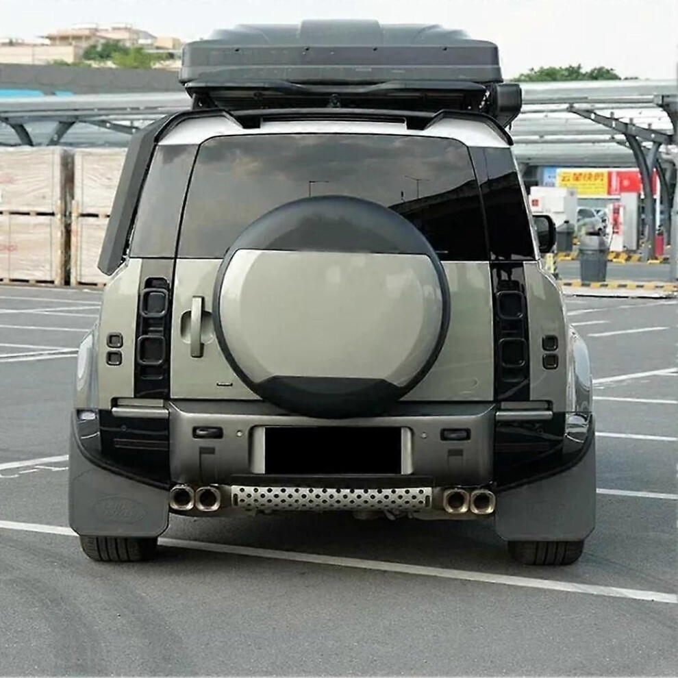 Smoked Tail Cover Rear Fog Cover For Land Rover Defender 90 110 130 2020-2024 Accessories Black/Light 9319739919592