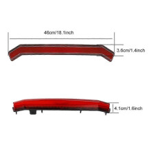LED Center Tail Lights Brake Light Rear Accent Lamp Taillight for Polaris RZR Turbo Sportsman XP1000 2017-2022