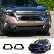 Car Front Fog Lamp Frame Fog Light Eyebrow Trim Sticker for Subaru Forester 2025,Black