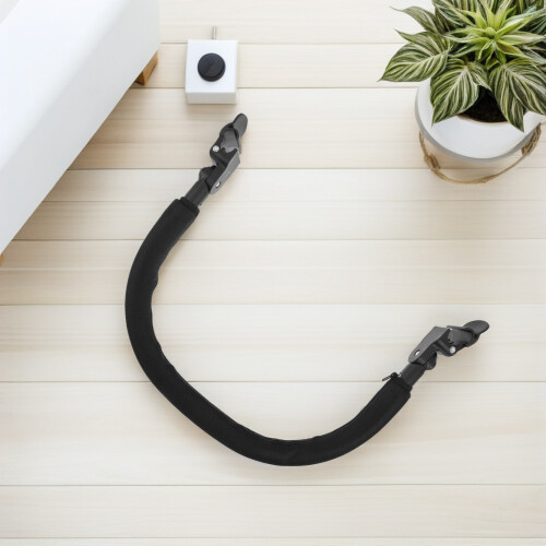 Baby Stroller Guardrail Black Oxford Cloth Armrest for Secure Grip 2