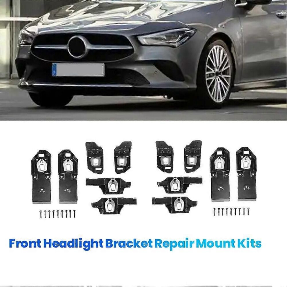2Pair Front Headlight Bracket Repair Mount Kits For Mercedes-Benz Cla Class W117 2013-2016 A1178200014 A11782001114 9319739920437