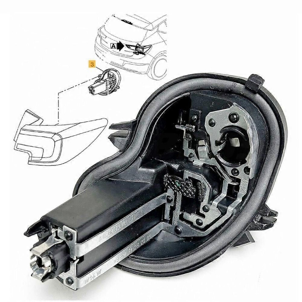 Tail Bulb Holder & Repair Plug Rear Left Right Side For Vauxhall Astra K 2016+ 39001577 39001578 Light 9319739921243