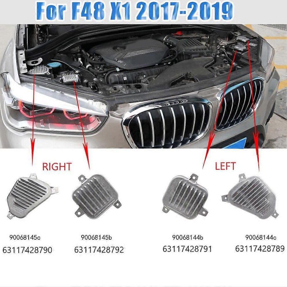 Left & Right For X1 F48 2017-2019 Led Drl Head Daytime Running Control Module 63117428789 & 63117428790 Light 9319739921335