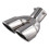 Dual Exhaust Tip Bolt-on Slant Cut Universal 1