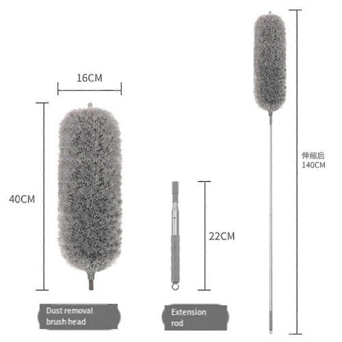 Microfiber Feathers Duster Extendable Duster with Extra Long Pole Bendable Head Long Handle Dusters 1