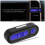 2 i 1 mini elektronisk bilklocka LED digital klocka termometer voltmeter 3