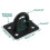 Pad Eye Plate U Hooks Heavy Duty Wall Mount Ring Hooks Marine Hanging Hardware Staple Hook Loop with 3