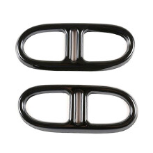 Stainless Steel Car Rear Exhaust Tail Pipe Cover Trim for Mercedes-Benz GLA/GLB 2020-2021 Muffler Decoration Frame
