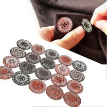 6cm 20pcs Mixed Pattern 4Holes Wood Sewing Buttons for Sweater Overcoat Decor