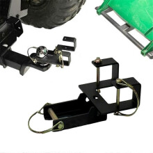 2PCS Combo Hitch, Haul Pin Hitch, Handled Lawn and Garden Equipment, or Wheeled Garbage Cans