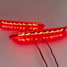 Car LED Rear Bumper Light Reflector Light Turn Signal Lights Brake Light for Hyundai Sonata 2015-2017