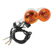 Universal Motorcycle 10mm Amber Turn Signals for Suzuki Honda Yamaha Harley Kawasaki Cruiser Boulevard M109R VRZ1800