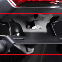 Motorcycle License Plate Bracket with Light Short Tail License Plate for Yamaha Tenere 700 Tenere 700 Rally 2021-2023