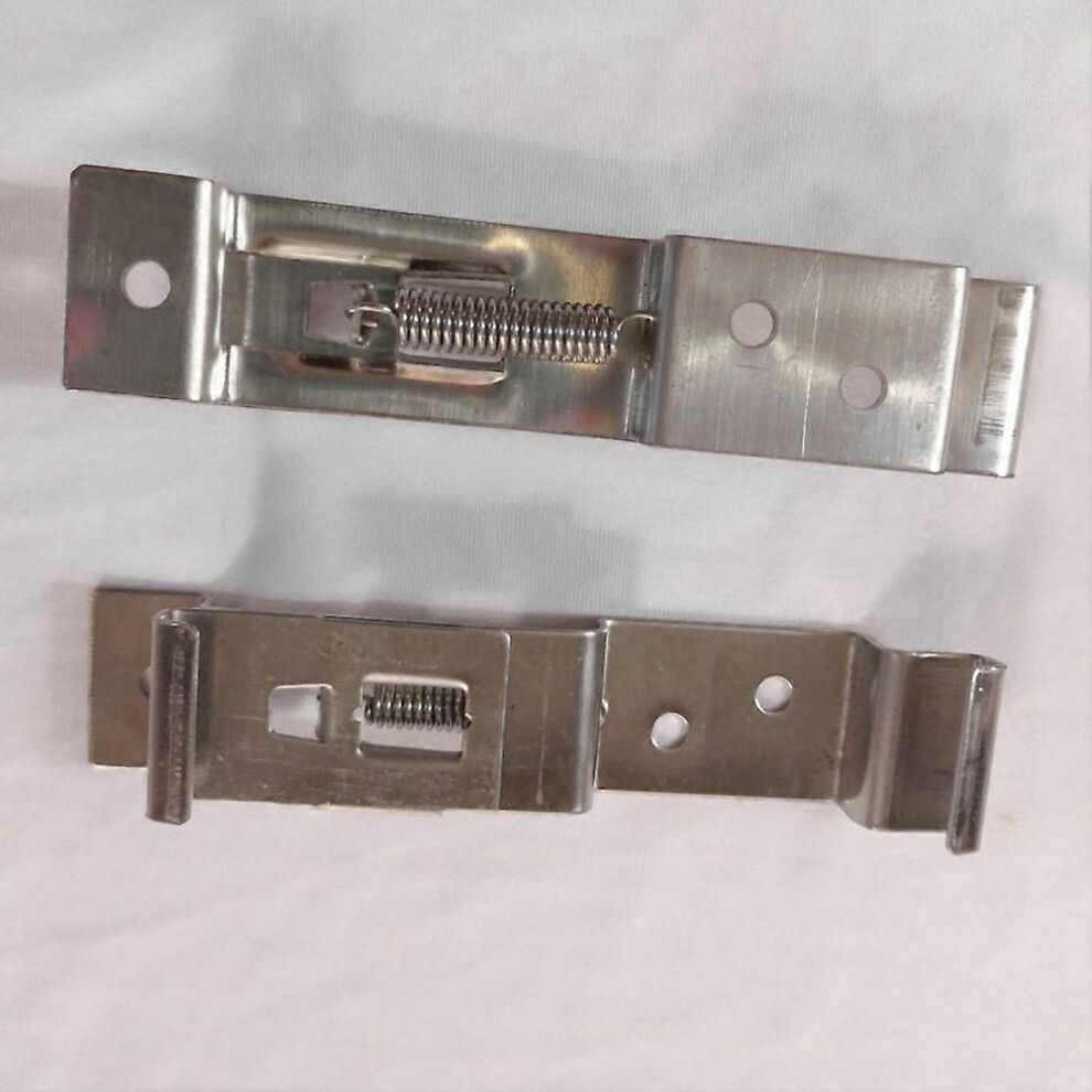 4Pcs Rectangular Car License Plate Spring Loaded Stainless Steel Bracket Cars Frame Holder Clamps Trailer 9319739916706