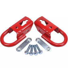 2PCS Front Towing Hook Red for Ford F-150 2015-2019 FL3Z17N808A FL37-17N808-A