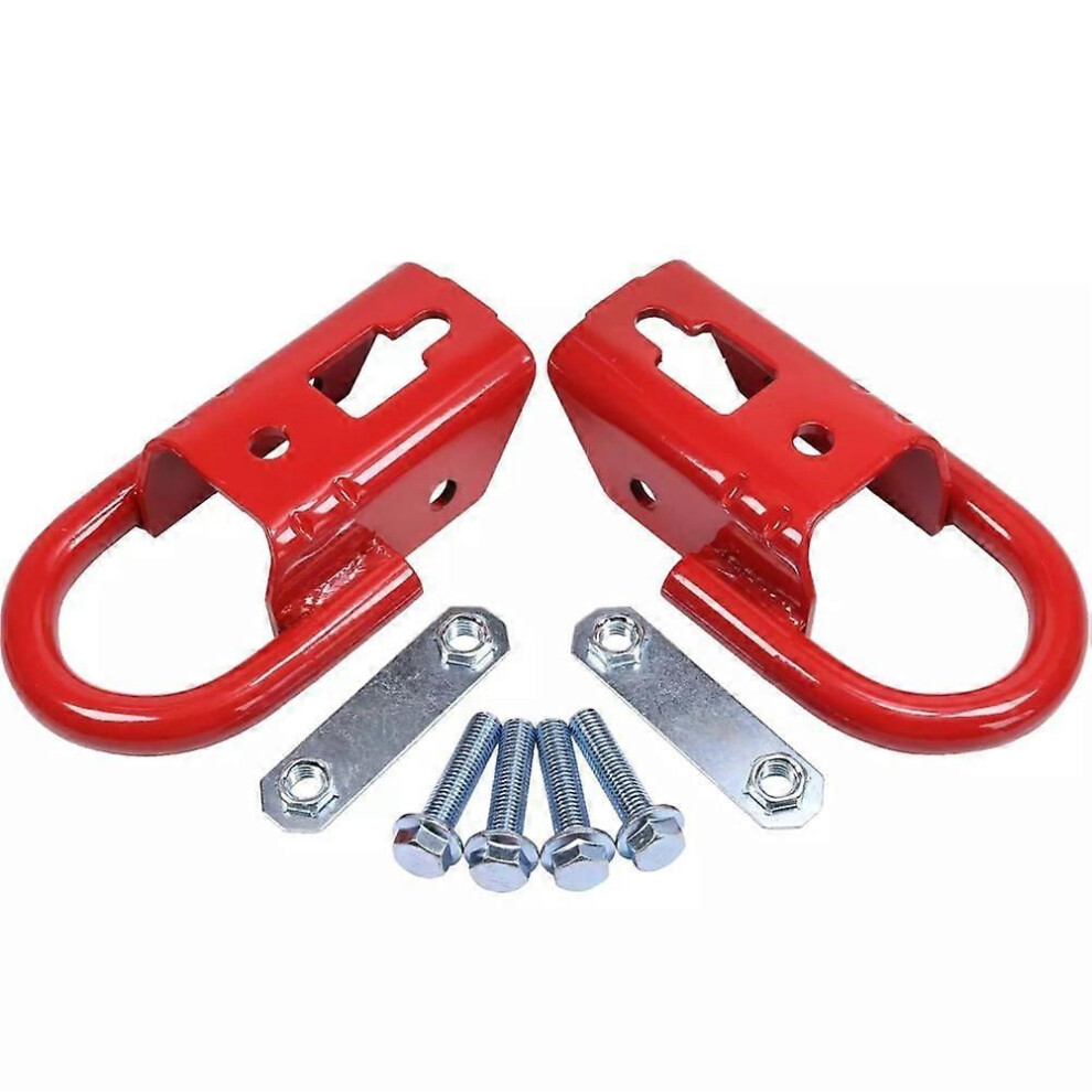 2PCS Front Towing Hook Red for Ford F-150 2015-2019 FL3Z17N808A FL37-17N808-A-image-OPC-PTHCKRM-NEW