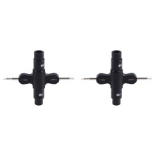 2X Super-Schnellspannschlüssel M5/M4/M3-Schraubenschlüssel 1,5 mm/2,0 mm Sechskantschraubendreher Schnellspann-Propellermotor-Propellerwerkzeug