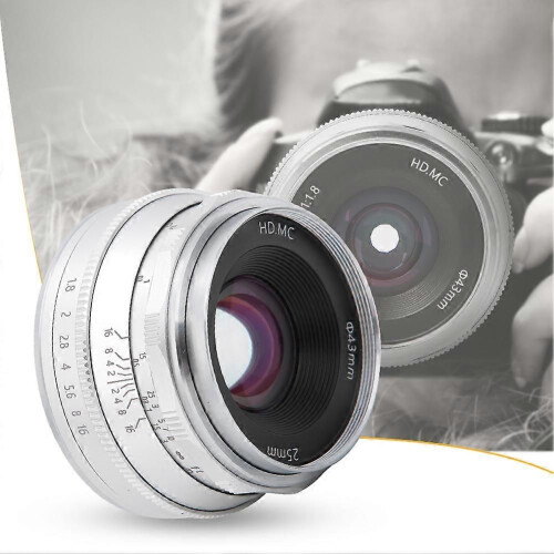 Φακός mirrorless 25mm F1.8 με πολλαπλή επίστρωση και βάση NEX για φωτογραφικέ 2