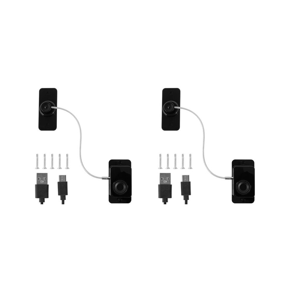 2X Fingerprint Fridge Lock, Refrigerator Safety Lock, Intelligent Cabinet Lock For Drawers, Dishwasher Typecat