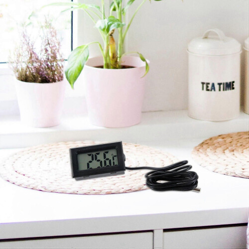 2X Digital LCD-termometer Temperaturmätare Prob Sensor -50C till +110C Område 2
