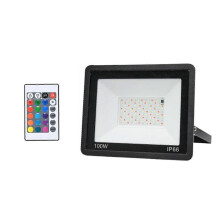RGB LED Floodlight AC200-265V IP66 Outdoor Waterproof Spotlight Landscape Lighting for Garden, Patio, Yard 100W