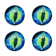 Beast Eyes Headlight Decal, 3D Eyes Sticker Decal Round Eyes Sticker Headlight Decal, Car Window Bumper Decal Blue