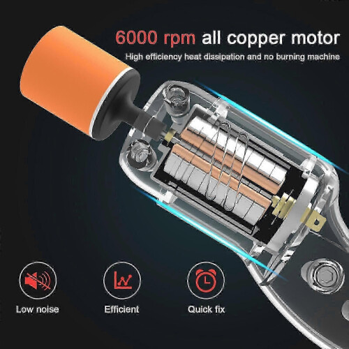 60W Variable Speed Corded Mini Car Polisher - Electric Waxing Tool to Remove Surface Scratches 2