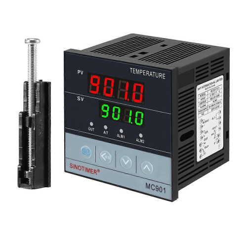 MC901 Digital Waterproof PID Temperature Controller K Type PT100 Sensor Input Relay SSR Output 2