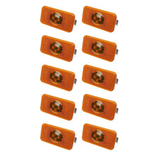 10 Pcs 24V Car Truck LED Side Marker Light Amber Indicator Lamp 4 LED for Volvo Trucks FM/FH