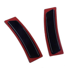 2x Svarta linser fram vänster höger stötfångare reflex sidomarkering 63147295541 Passar till 3-serien