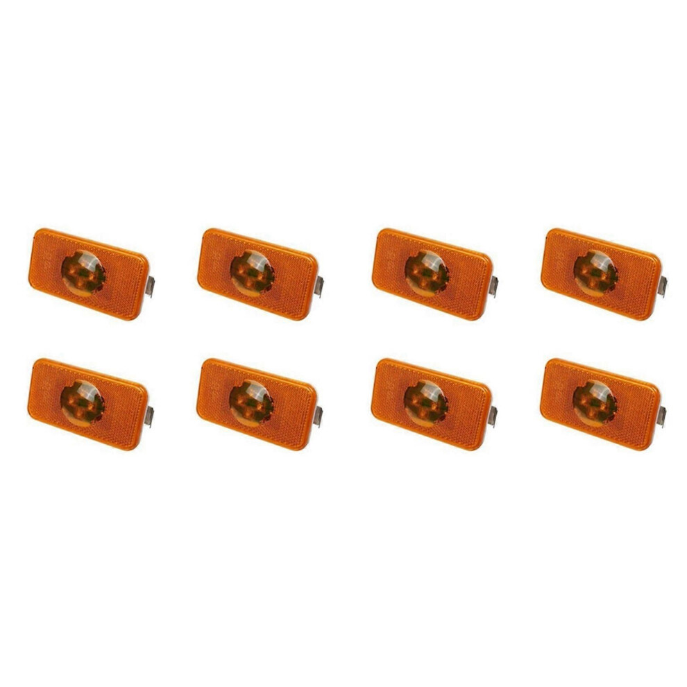 8Pcs 24V Car Truck Led Side Marker Indicator Lamp 4 Led For Volvo Trucks Fm/Fh Light/Amber 9319739926538