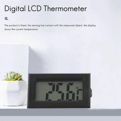 Ψηφιακό θερμόμετρο LCD με αισθητήρα θερμοκρασίας, εύρος -50C έως +110C 2