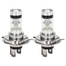 2 Pcs H4 9003 HB2 LED Motorcycle Headlight Bulbs HID Hi/Low Beam 6500K White Power