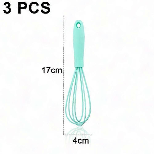 Non-Stick Silicone Whisk Set for Baking and Cooking - Egg Beaters Included 1