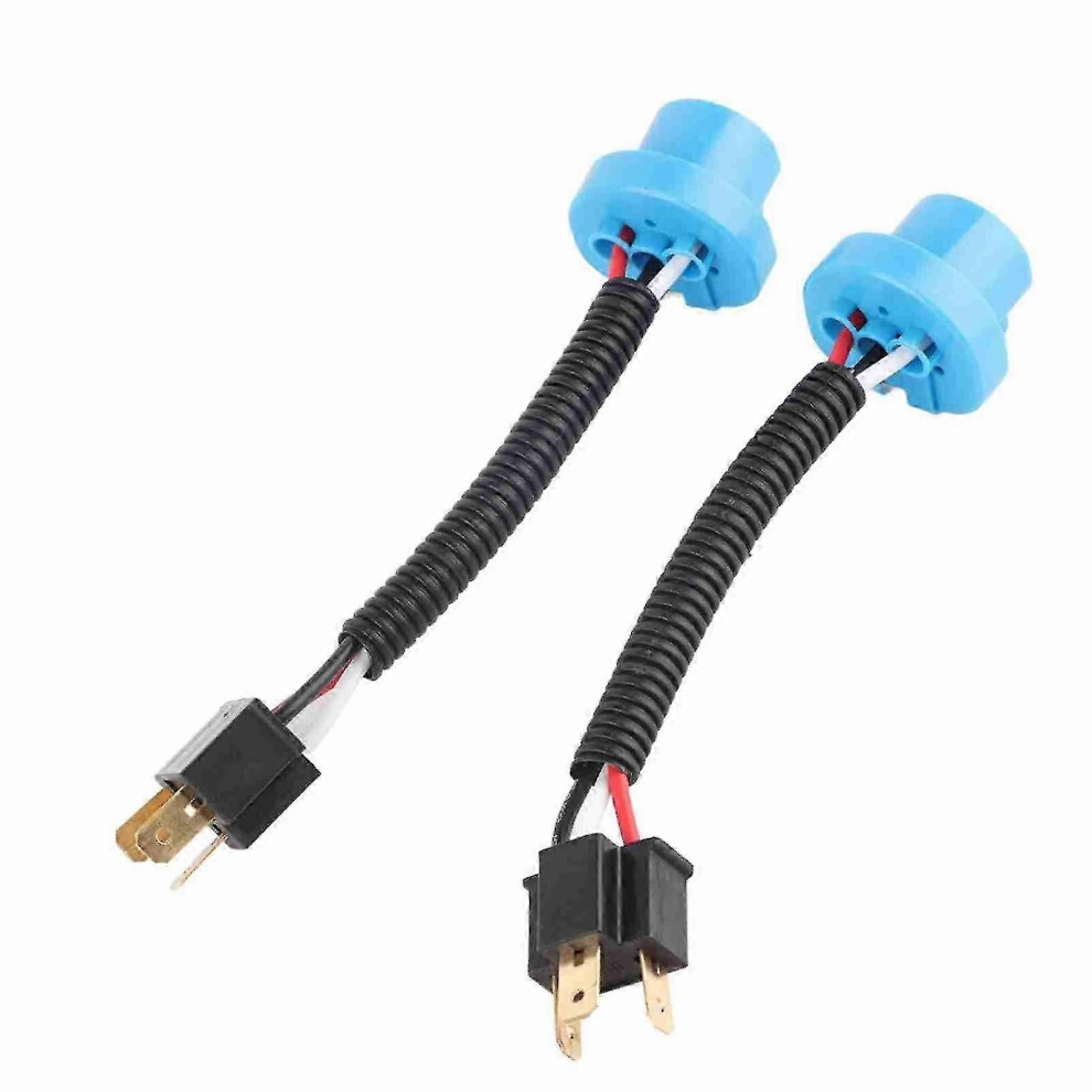 9007 To H4 Headlight Connector Adapter - 2Pcs Male Female Cable For Easy Conversion 9319739927627