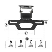 Motorcycle Tail Tidy License Plate Holder Fender Eliminator Frame Bracket compatible for Kawasaki Ninja Z250 ER250 Z300 Z400