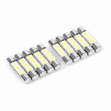 10 lampadine LED 3-SMD da 29-30 mm con fusibile 6641, compatibili con specchio da trucco e visiera parasole,