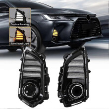 LED Daytime Running Light for Toyota Yaris Ativ Vios 2022 2023 DRL Dynamic Turn Signal Light Fog Lamp Accessories