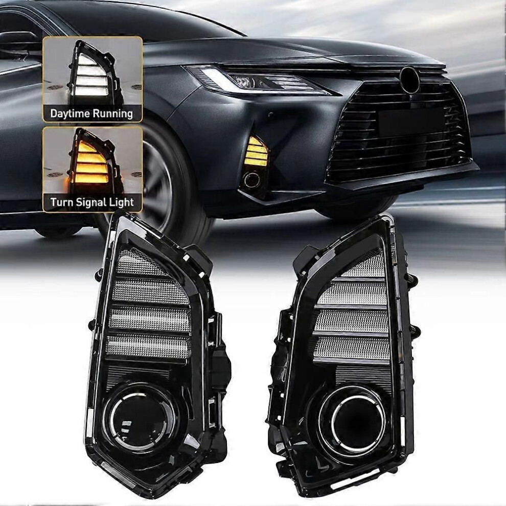 Led Daytime Running For Toyota Yaris Ativ Vios 2022 2023 Drl Dynamic Turn Signal Fog Lamp Accessories Light 9319739920017