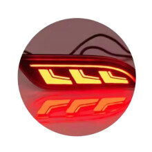 Car LED Rear Bumper Lights Dynamic Turn Signal Light Reflector Light Brake Light for Chevrolet Spark 2010-2015