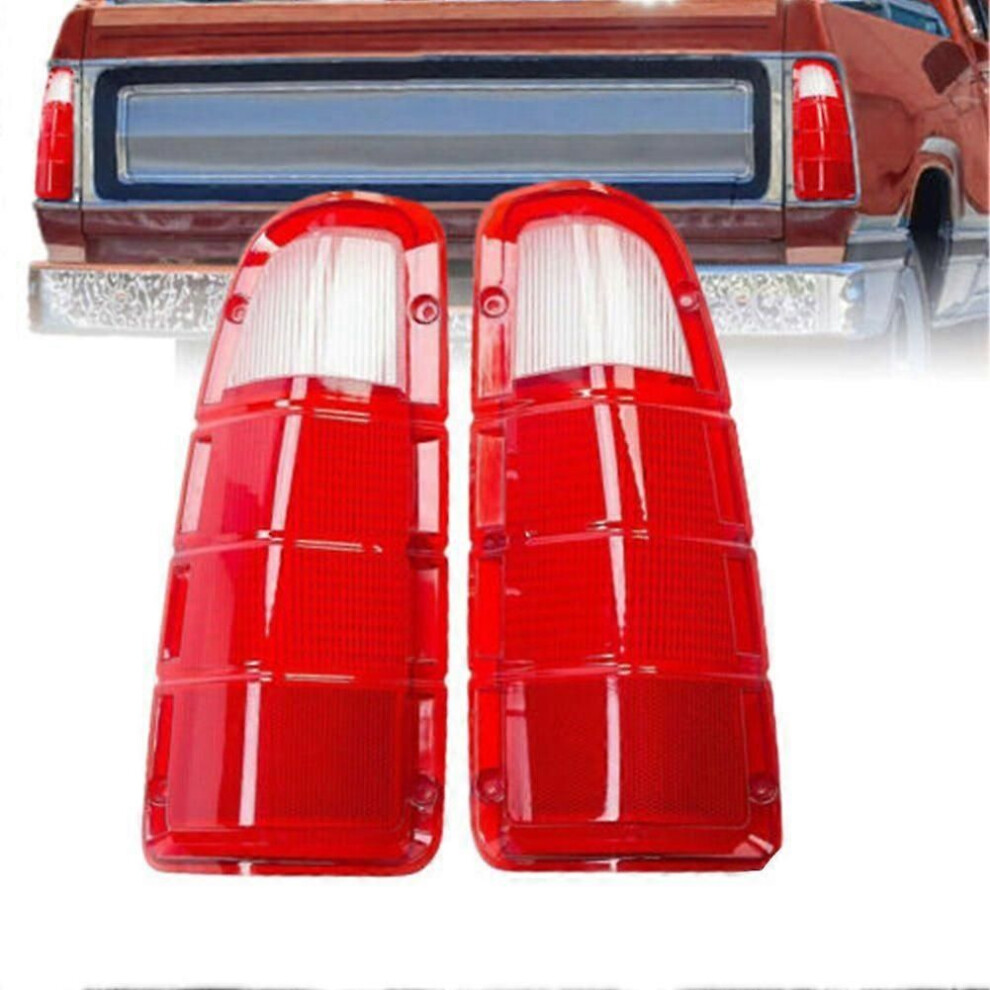 1Pair Rear Tail Lens Shell For Dodge Truck Plymouth Power Wagon 1972-1980 Car Stop Tail Lamp Housing Light/Red 9319739919837