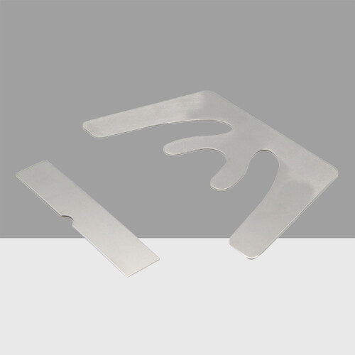 2Pcs Stainless Steel Oral Bite Plate Silver Dental Tool Precise Fit 2