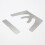2Pcs Stainless Steel Oral Bite Plate Silver Dental Tool Precise Fit 4