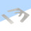 2Pcs Stainless Steel Oral Bite Plate Silver Dental Tool Precise Fit 5