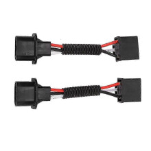 2 cavi adattatori da H13 a H4, convertitore per fari da 75 W compatibile con Jeep Wrangler