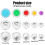 100Pcs Button Covers, Button with 5 Different Sized Buttons and Tools 3
