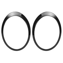 Black Headlight Trims Ring Bezels Cover Pair for Mini Cooper R55 R56 2007-2015 51137149905 51137149906 51132752145
